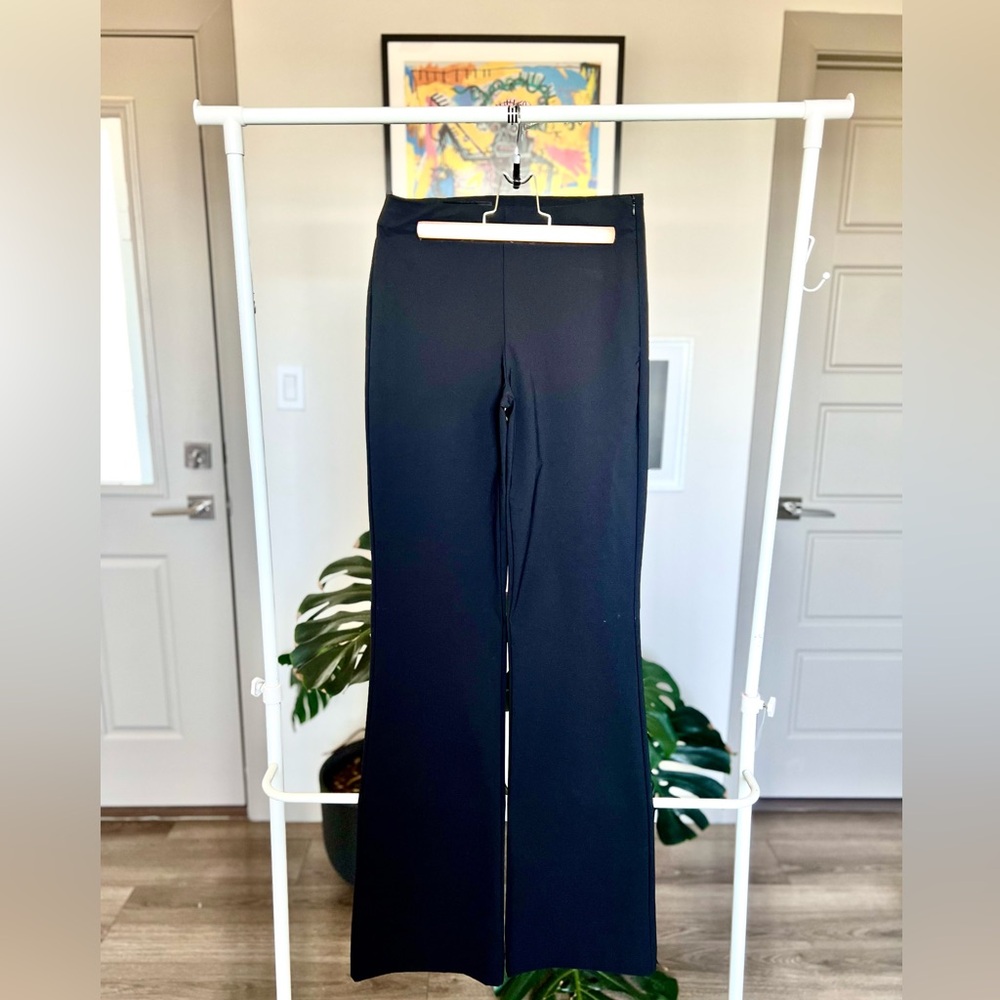 Zara NWT flare high waisted black pants XS